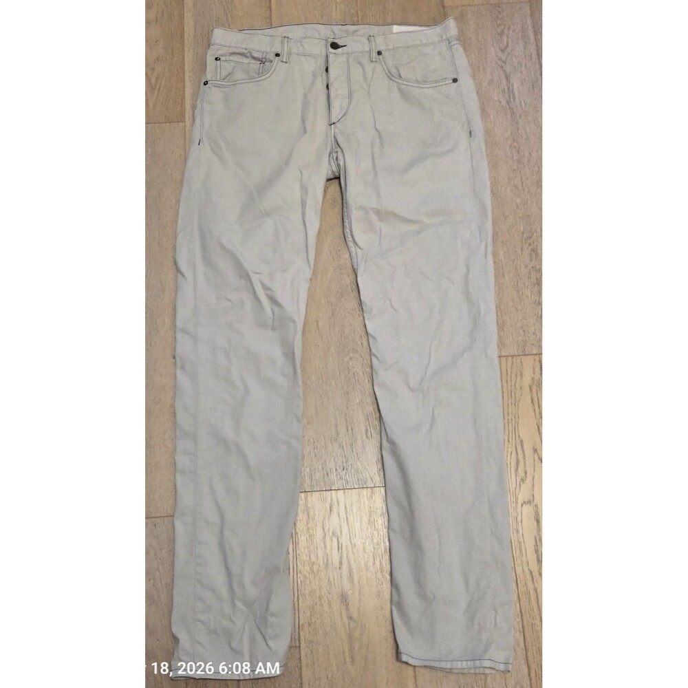 Rag & Bone Standard Issue Fit 2 Slim Leg Pants Men’s 34 Ivory Button Fly